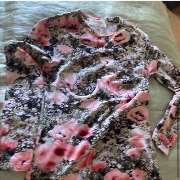 Fleur du Mal Dress - floral with underwire detail + long sleeves and side snaps! - Picture 4 of 6